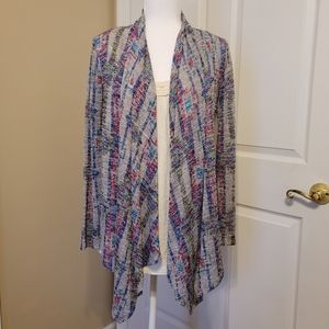 Derek 🖤 Heart Colorful Draped Cardigan
